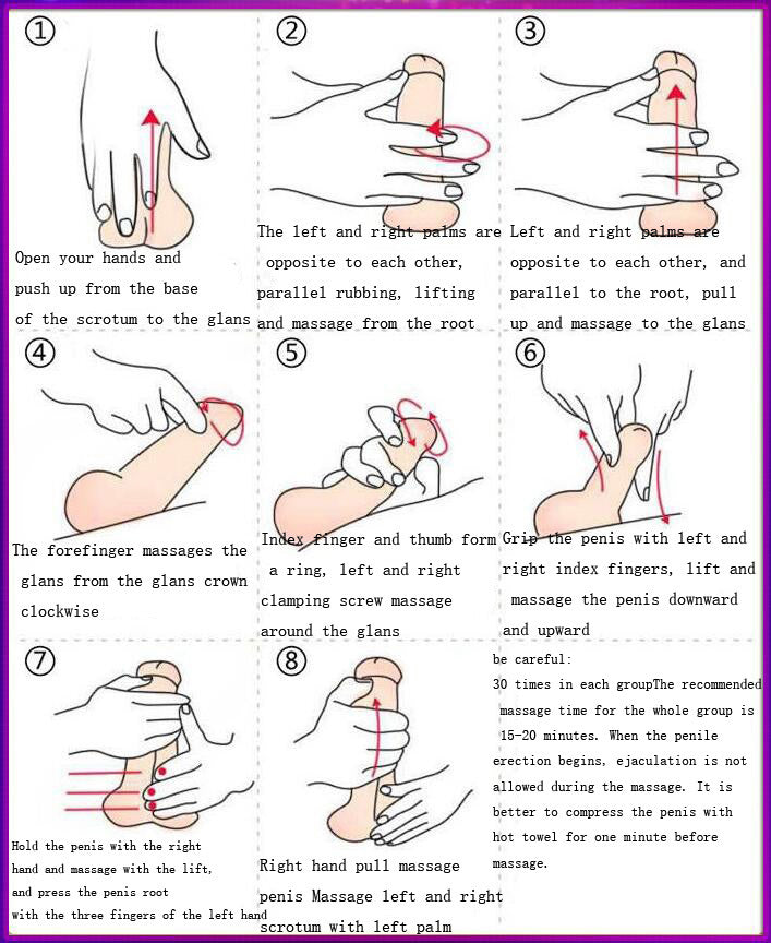 Enlarging men's massage oil